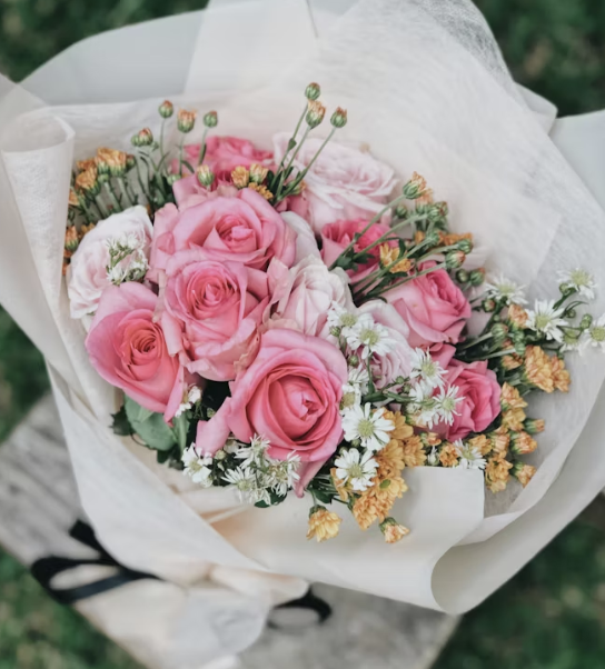 Ақ бақша букеті